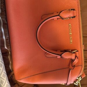 Michael Kors Coral Satchel Bag